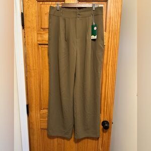HALARA Dark Brown Wide Leg Pants